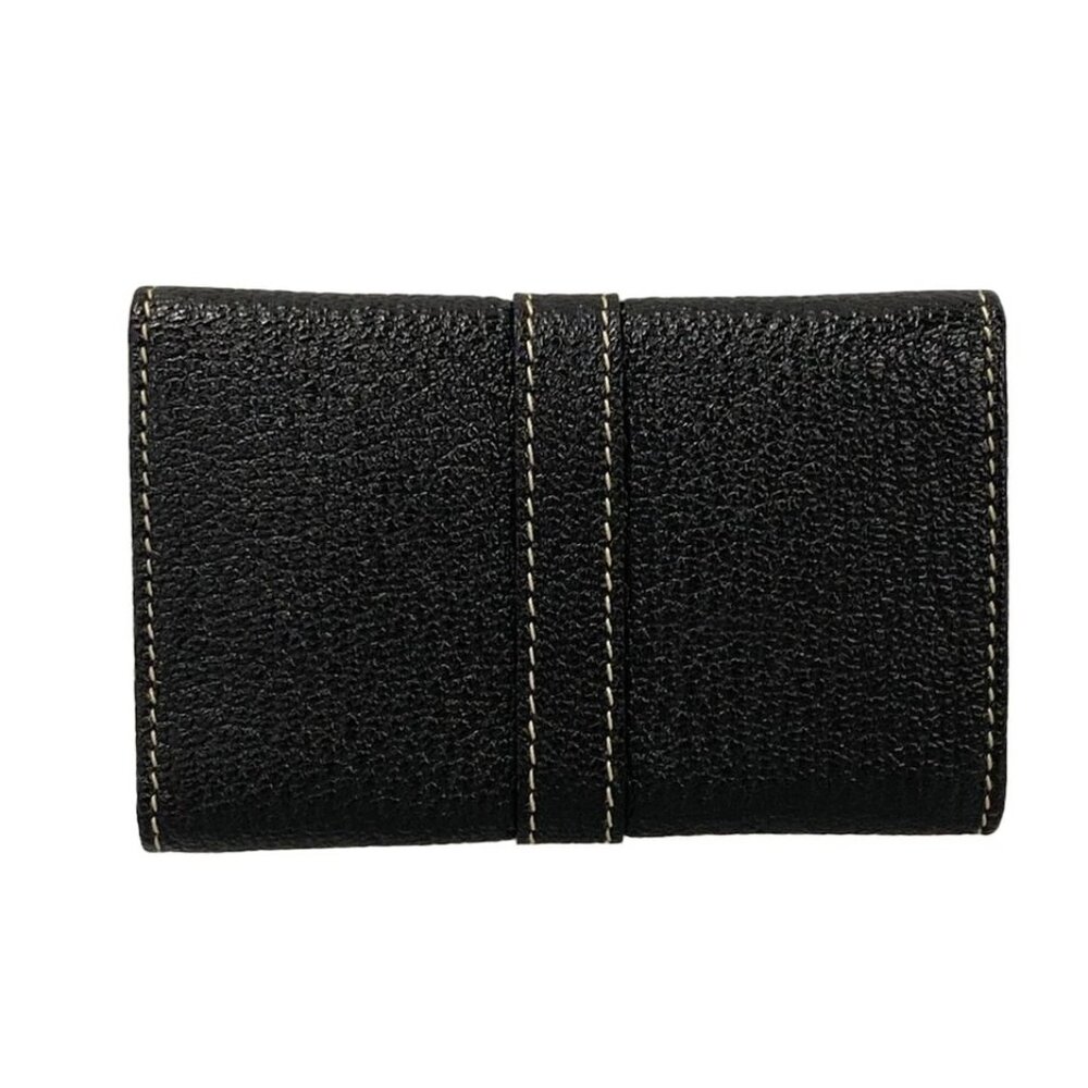 Salvatore Ferragamo - Black Leather Key Case 125-050525 - Picture 2 of 8